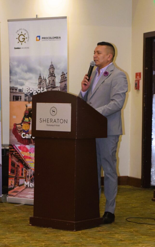 Paúl Arias, director general del Grupo Empresarial Golden Vacations.