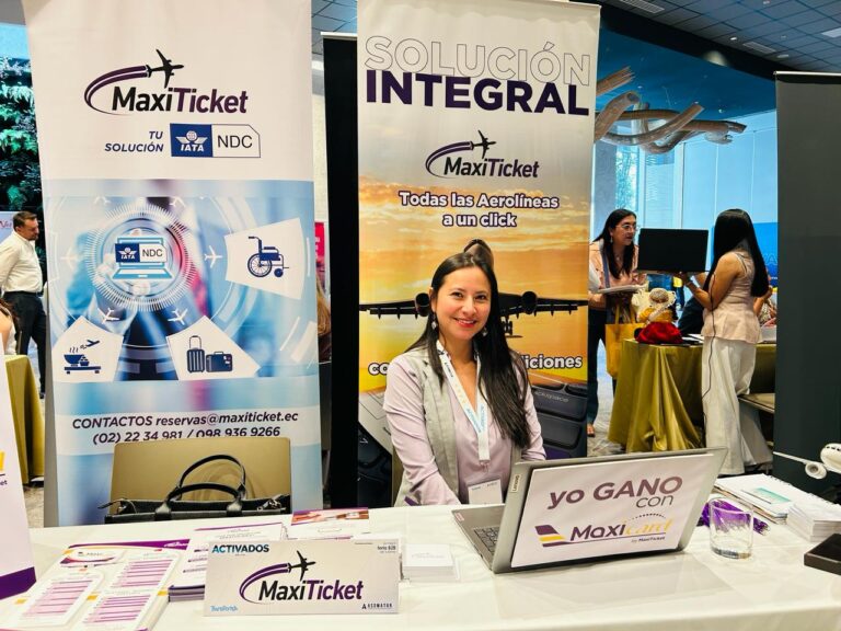 Ximena Paredes, gerente comercial de MaxiTicket. | Foto: Jhordy Roble/ TransPort.