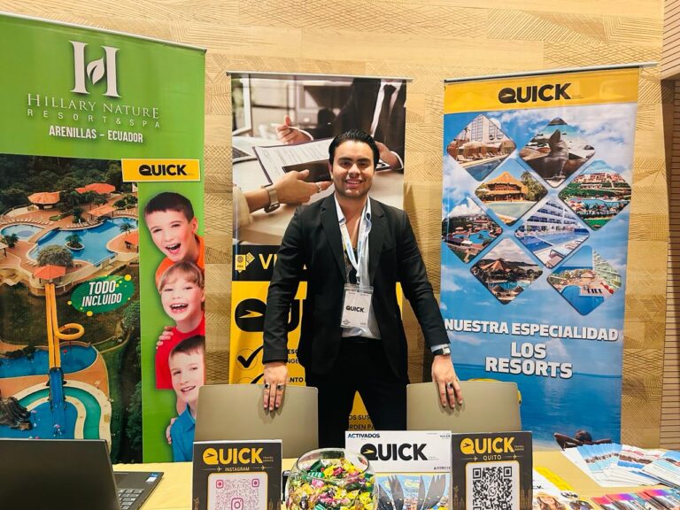 Cristian Sebastian, ejecutivo comercial de QUICK TRAVEL SERVICES. | Foto: Jhordy Robles / TransPort.